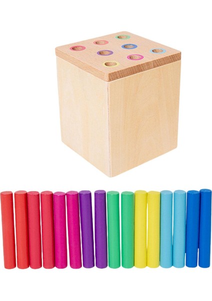 Ahşap Öğrenme 12-18 Ay Için Renk Şekli Sıralama Oyuncağı 1 2 3 Yıllık Çubuklar (Yurt Dışından)