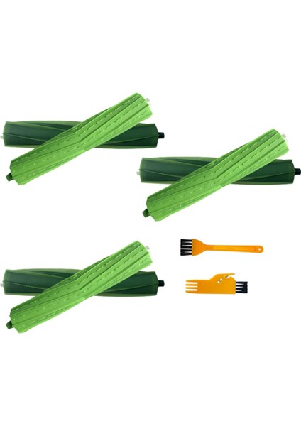 Irobot Roomba I3 I7 E5 E6 Serisi Robot Süpürge Aksesuarları Için 3 Çift Ana Kauçuk Fırça Yedeği (Yurt Dışından) fırsatları