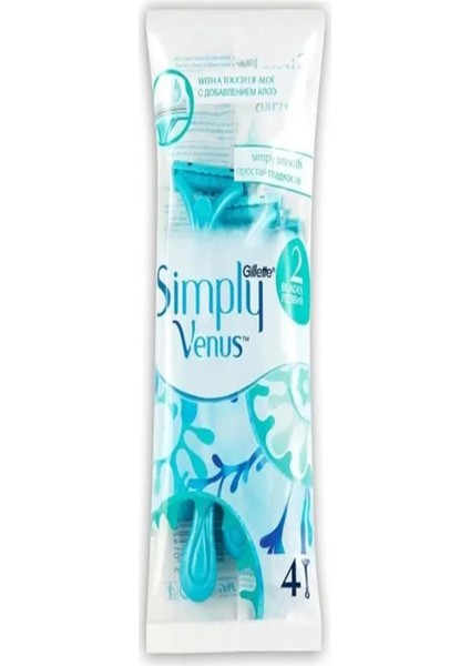 Gilette Venüs Simply Bıçaklı 4lü Jilet Poşet