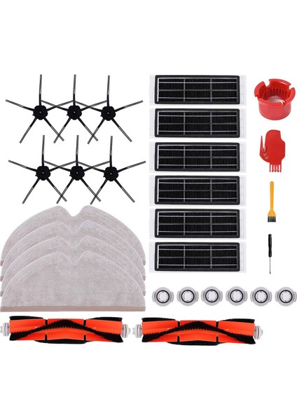 Roborock S6 S6 Maxv S6 Pure S5 S5 Max S51 E4 E35 E20 S50 Robotik Süpürge Aksesuarları Için Yedek Parça Takımı (Yurt Dışından)