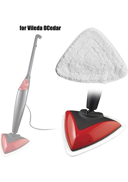 Vileda Ocedar Elektrikli Süpürge Için 4 Adet Buharlı Paspas Pedi Yıkanabilir Tekrar Kullanılabilir Üçgen Paspas Pedi Bezi Temizleme Zemin Aracı (Yurt Dışından) fırsatları