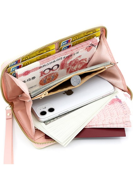 Sevimli Karikatür Kız Öğrenci Para Çanta Karikatür Uzun Fermuarlı Cüzdan Cep Telefonu (Yurt Dışından) fiyatları