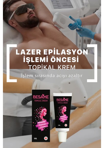 Epilasyon Ve Dövme Öncesi Topikal Anestezi Krem 10 Ml 3’Lü Set