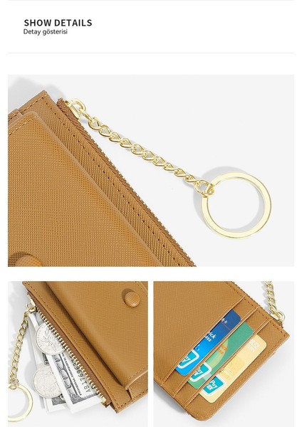 Anahtarlık Bayan Para Cüzdanı Sevimli Öğrenci Çoklu Kart Yuvası Fermuarlı Küçük Kart Tutucu (Yurt Dışından) fırsatları