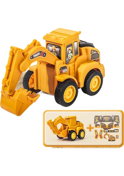 Hengshang Erkek Çocuklar Için Çocuk Oyuncak Araba Ekskavatör Atalet Off-Road Araba (Yurt Dışından)