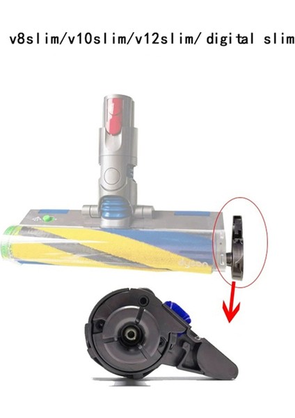 Dyson V8SLIM V10SLIM V12SLIM Dijital Slim Elektrikli Süpürge Yedek Parçaları Için Ince Yumuşak Silindir Uç Kapağı (Yurt Dışından) fiyatları