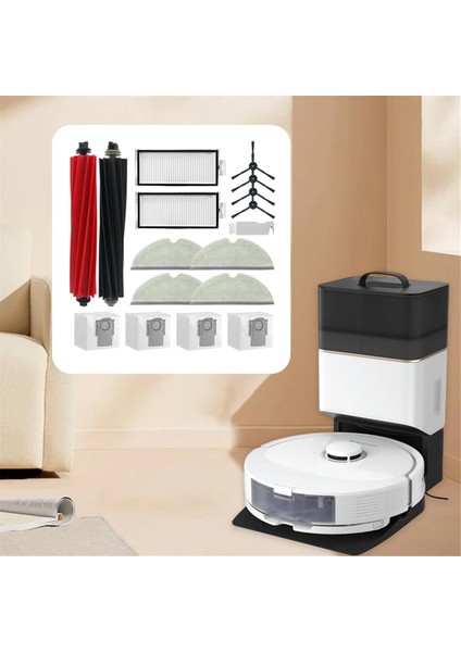 Roborock Q8 Max, Q8 Max+,q5 Pro, Yedek Parçalar Aksesuarlar Ana Yan Fırça Hepa Filtre Paspas Toz Torbası ile Uyumludur (Yurt Dışından) fırsatları