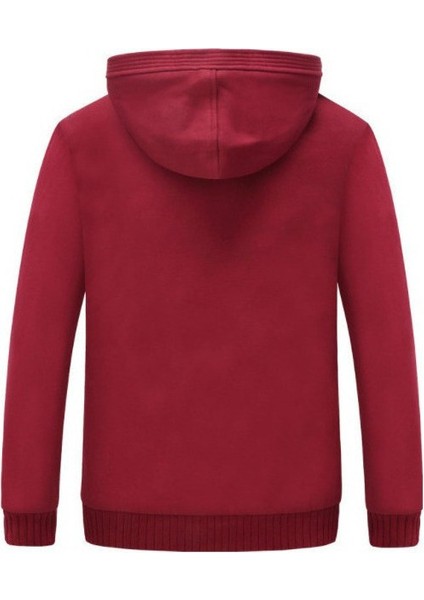Erkek Kalın Peluş Kapşonlu Sweat (Yurt Dışından) modelleri
