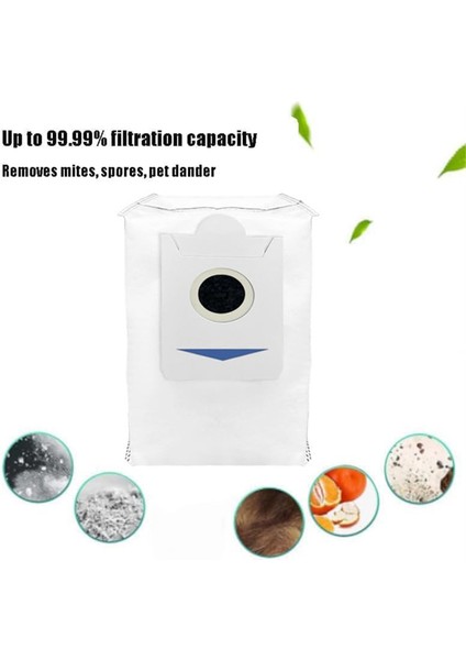 Ecovacs Deebot X5 Pro/ X5 Omni/ X2 Omni/ X2/ X2 Pro/ DEX86 Robot Süpürgeler Için 6 Adet Toz Torbası Temizleyici Yedek Parçaları (Yurt Dışından)