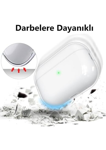 Airpods 3 Nesil Için Kılıf Içi Süet Darbelere Dayanıklı Parmak Izi Karşıtı Magsafe Şarj ile Uyumlu Apple Airpods 3 Nesil Uyumlu Kılıf (Şeffaf)