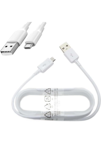 Şarj Micro USB Kablo - Android Cihazlarla Uyumlu, Dayanıklı Örgü, Veri ve Şarj Kablosu, 2.4A Hızlı Şarj Desteği (150CM)