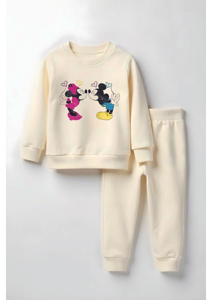 Unisex Miki ve Mini Baskılı Alt Üst Çocuk Takım 23402