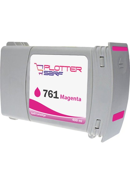 PlotterSarf® Hp 761-765 Magenta (M) Feyink Muadil Kartuş 400ML Designjet 7100/T7200