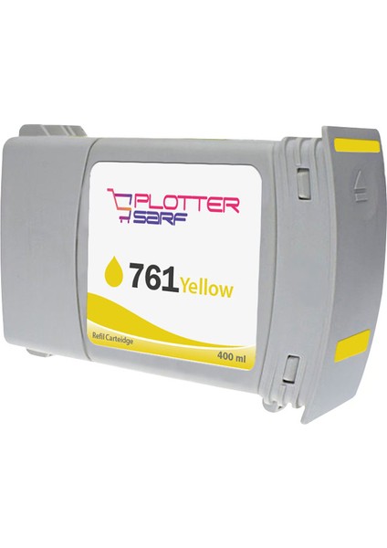 PlotterSarf® Hp 761-765 Yellow (Y) Feyink Muadil Kartuş 400ML Designjet 7100/T7200