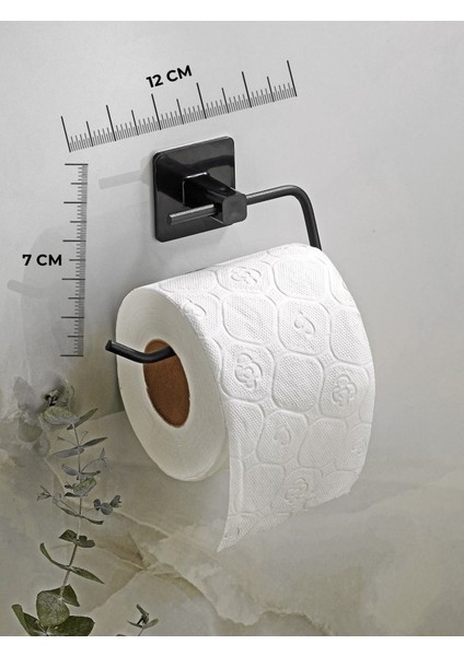 Banyo Aksesuarları Tuvalet Kağıtlığı Havluluk Fönlük Kare Havluluk Yapışkanlı Kapaklı Siyah Aksesuar fiyatları