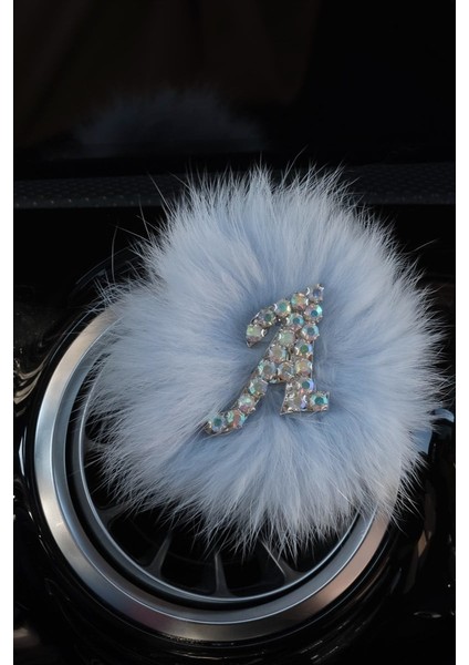 Yaldız Harfli Tüylü Klima Koku & Bebe Mavi Renk