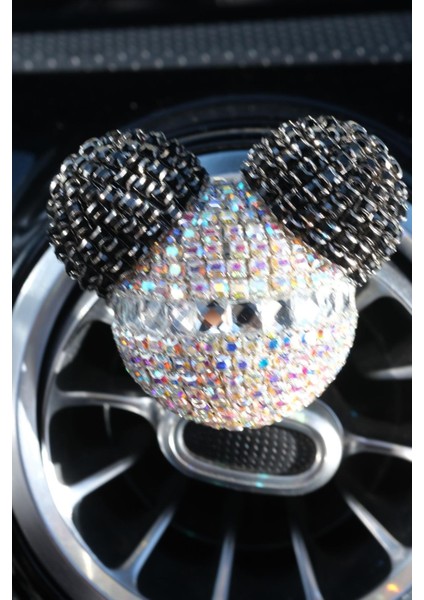 Panda Koku Yaldız Taş Kulakları Siyah Taş & Gümüş Baget Taş modelleri