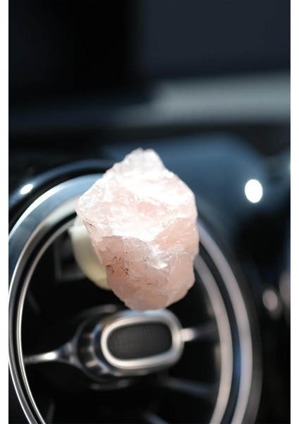 Pembe Kuvars Doğal Taş Ham Parça Tel Sarmasız Klima Kokusu modelleri