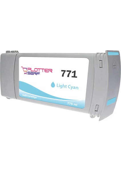 PlotterSarf® Hp 771 Light Cyan (Lc) Feyink Muadil Kartuş 775ML Designjet Z6200
