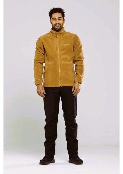 Saka Tam Fermuarlı Erkek Polar Sweatshirt