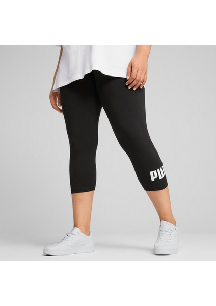 68243001 Ess No. 1 Logo 3/4 Kadın Spor Tayt modelleri