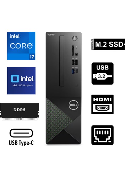 Vostro 3030 I7-12700 32 GB 2 Tbssd UHD Graphics Freedos N6007VDT3030MTUBT15