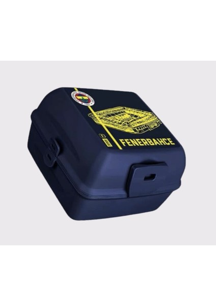 Fenerbahçe 4 Bölmeli Stadyum Baskılı Plastik Beslenme Kabı (24793)