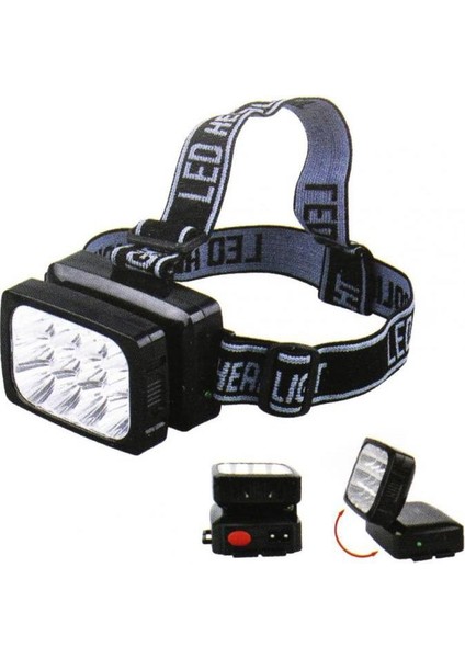 12 Ledli Güçlü Şarjlı Kafa Lambası Wt-064