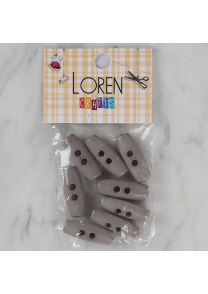 Crafts Gri 8 Li Çoban Düğmesi - 61