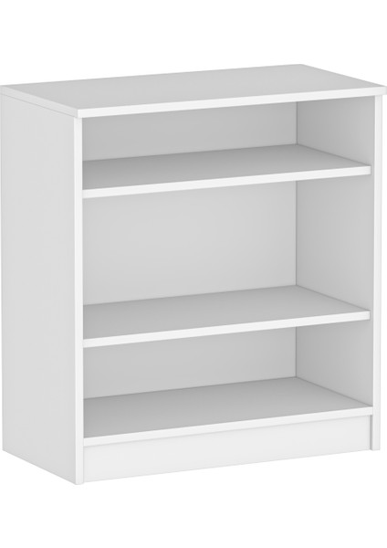 KNS-104-C-Beyaz Camlı 2 Kapaklı Konsol