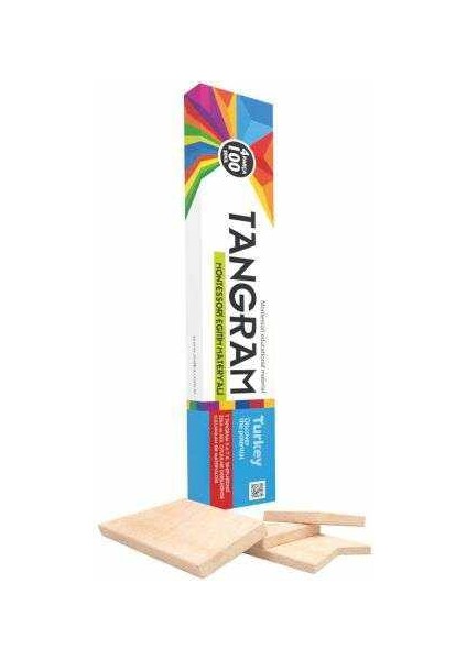 T Tangram Ahşap T Tangram 4 Parça Tangram