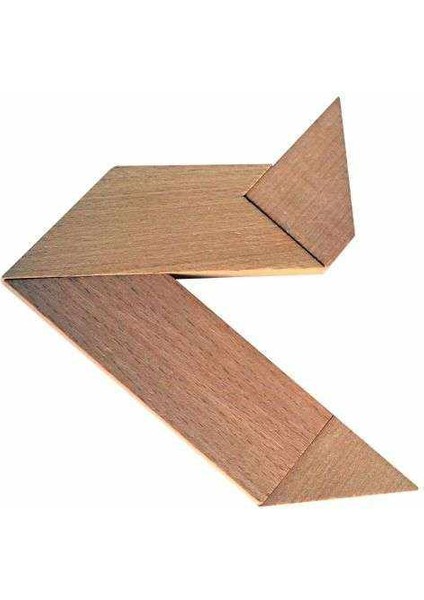 T Tangram Ahşap T Tangram 4 Parça Tangram