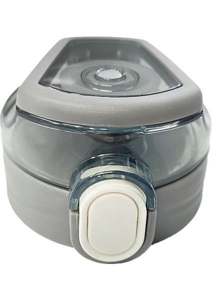 Gri Tek Tuşla Açılan Matara Suluk Yedek Kapağı Kapak