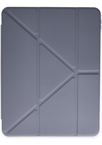 Apple iPad 10. Nesil 10.9 2022 Kılıf Kalem Bölmeli Trifolding Standlı Uyku Modlu Kapak