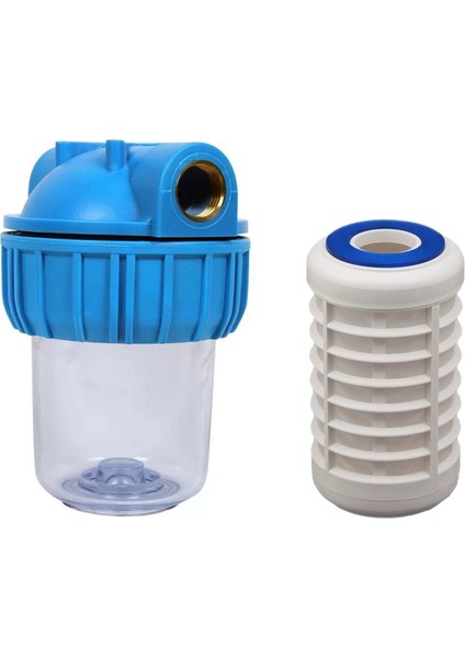 Daire Girişi Su Sayacı Çamur ve Tortu Su Arıtma Filtresi - 5 Inch Yıkanabilir Filtre