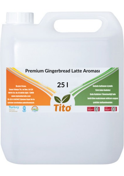 Premium Gingerbread Latte Aroması 25 Litre