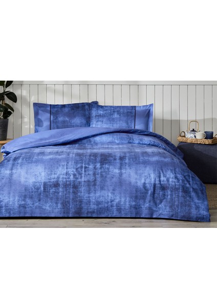Horizon Mavi King Size Battal Boy Lastikli Fitted Çarşaf Nevresim Takımı modelleri