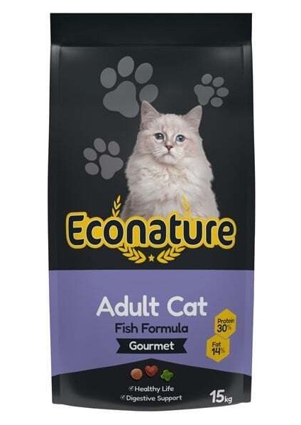 Gurme Balıklı Yetişkin Kedi Maması 15 kg