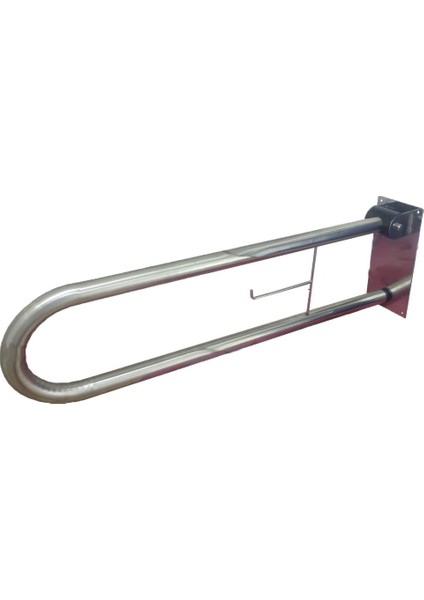 Wc Tutunma Barı, Klozet Yanı, Tuvalet Kağıtlıklı, Katlanır, Paslanmaz Çelik, Masfallı, Tutunma Demiri, Klozet Yanı Destek, 1 Adet