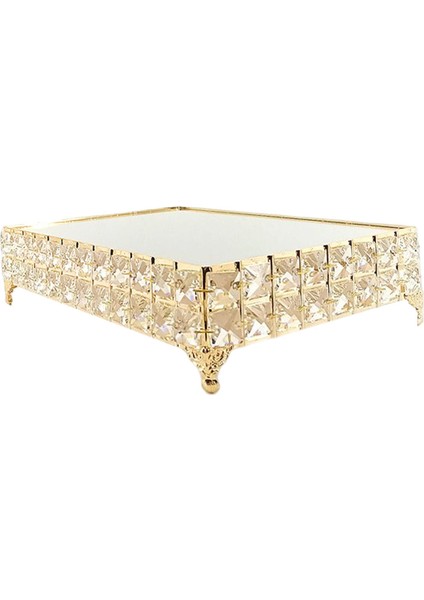 Vanity Tepsi Masa Centerpieces Giriş Tabağı Tabak Kek Standı Servis Tepsisi Kare 22.5X33.5X8CM (Yurt Dışından)