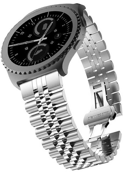 Galaxy Watch Active 2 44MM Uyumlu Krd-36 20MM Metal Kordon Zore - Gümüş-Gold fiyatları