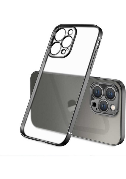 Apple iPhone 13 Pro Kılıf Zore Mat Gbox Kapak-Siyah