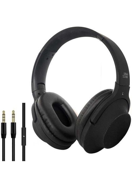 Kablolu Pc Kulak Üstü Kulaklık 3.5mm Jack Mikrofonlu