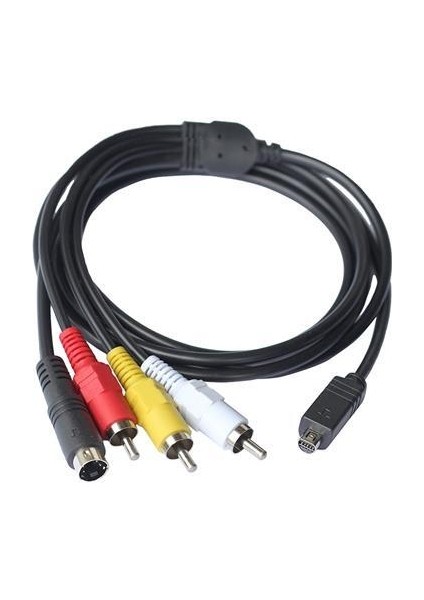 Dijital Kamera Kablosu Mini 10PİN To S-Video 3rca ZE-015