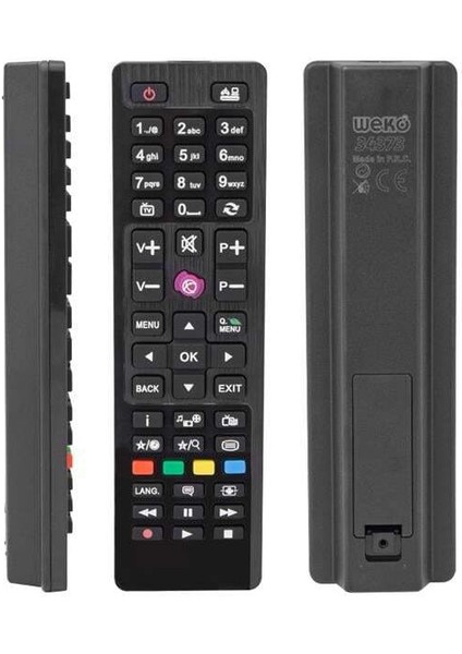 Kl Vestel-Seg-Regal RC4849 RM-L260 Mini Mor Tuşlu LCD LED Tv Kumanda (40136=34373)