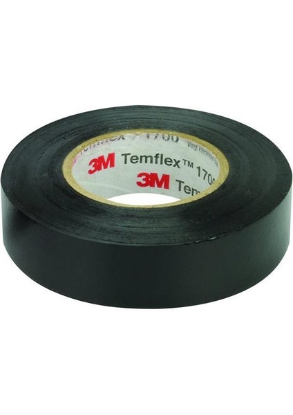 TEMFLEX 1300E PVC İZOLE SİYAH BANT (10LUK PAKET)(0.13MMX19MMX0.13MM)