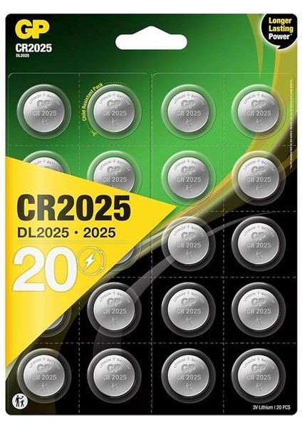 Pil Düğme 2025 3V 20Li Paket