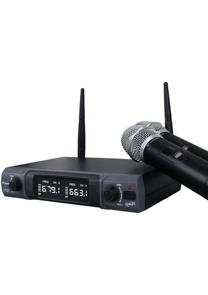 WM-202H 1 Alıcı + 2 El Kablosuz Uhf Mikrofonu Seti fiyatları