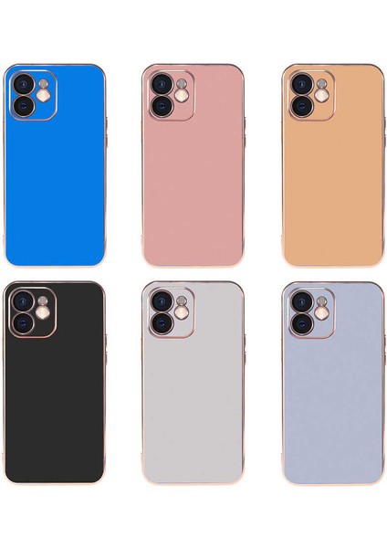 Apple iPhone 12 Kılıf Zore Viyana Kapak-Gold