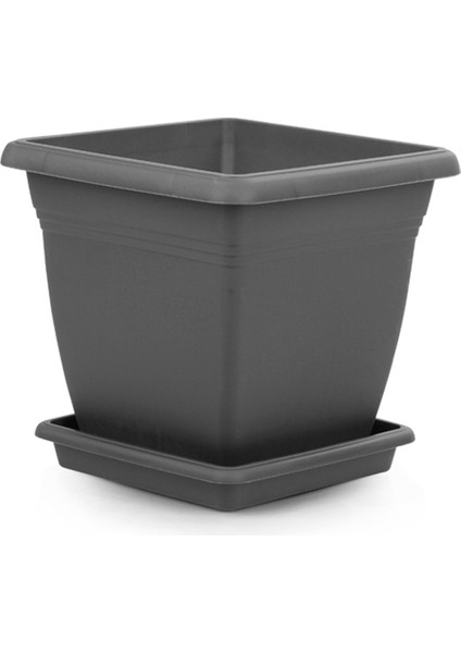 Villa Kare Saksı 110 LT - Antrasit Renk